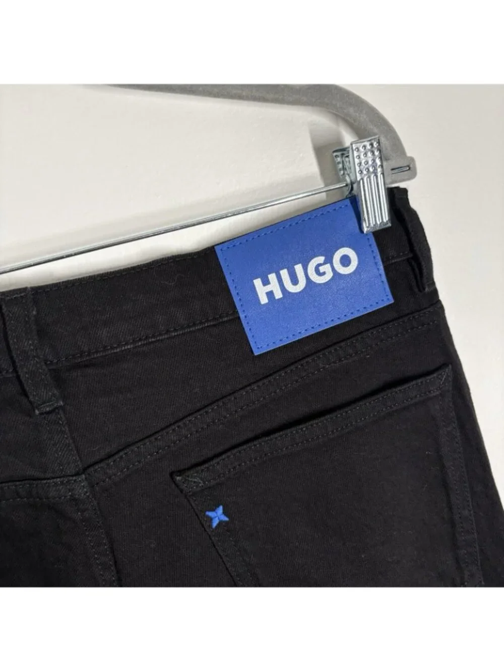 HUGO Boss Men Size W32xL32 Black Denim Ash Slim Fit Jeans NWT